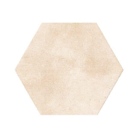 Opportunity Beige Hexagon Glazed Porcelain, Cushion Edge