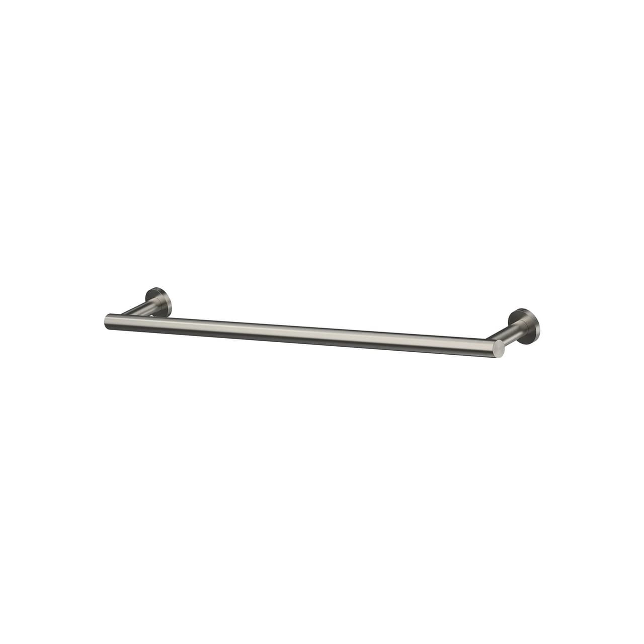 Titan Single Towel Rail 600mm Brushed Nickel