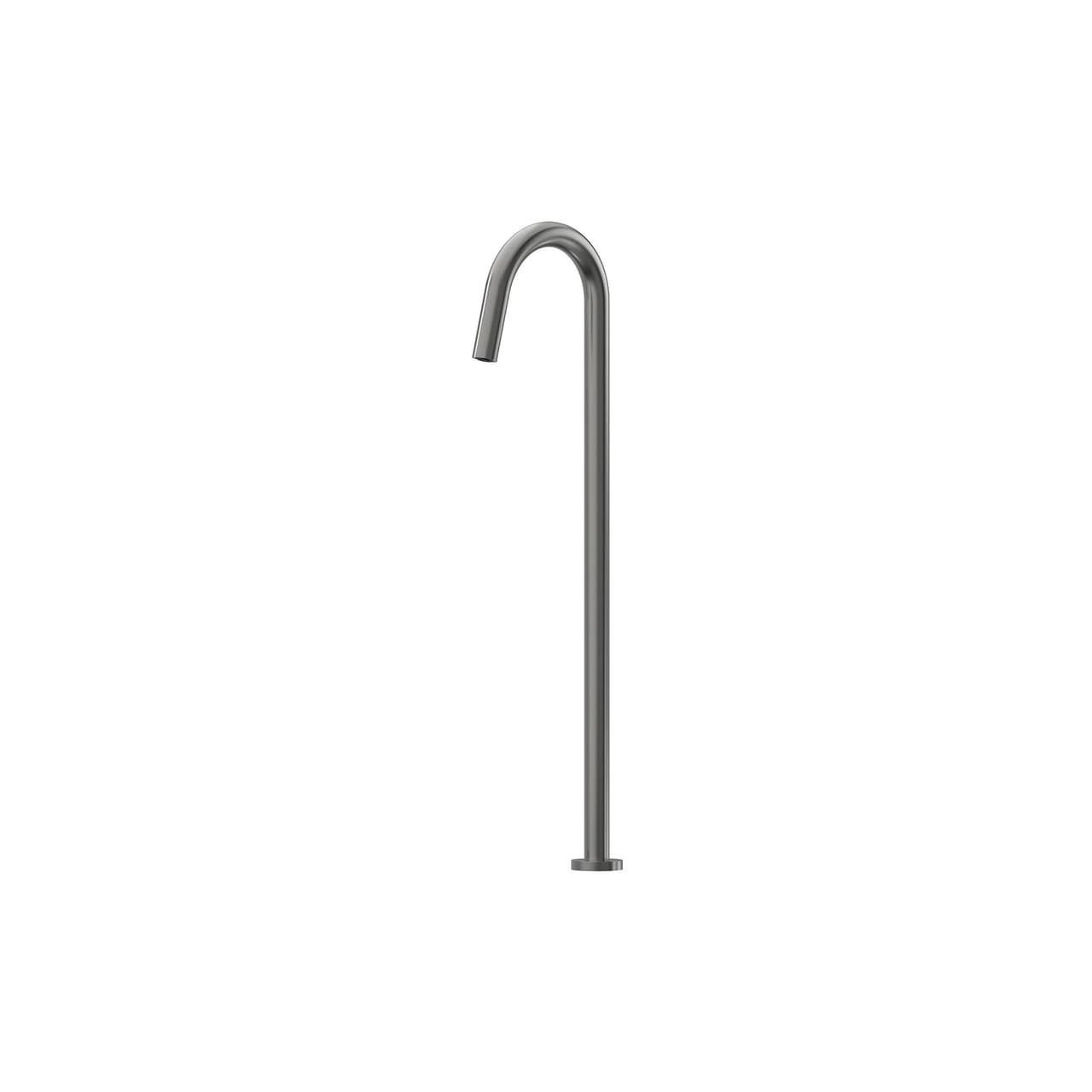 Yannis Floor Mounted Curved Bath Spout Gun Metal